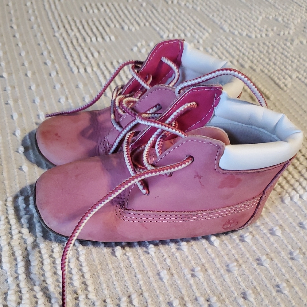 Timberland Pink Baby Walker Shoes